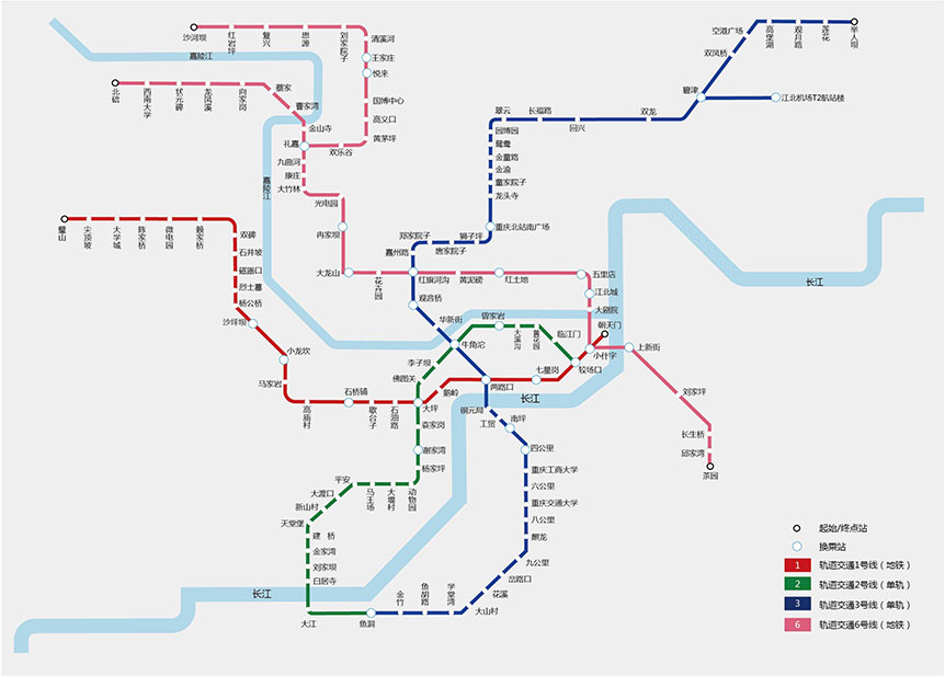 重庆轨道线路图