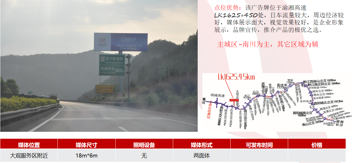 渝湘高速广告