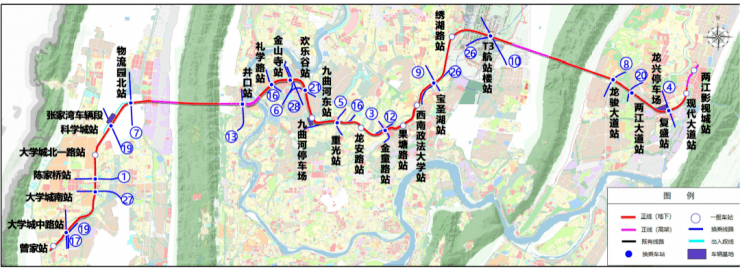 轨道交通15号线线路图