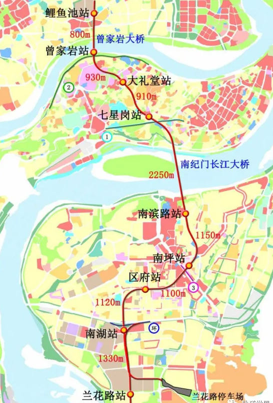 重庆地铁10号线二期线路