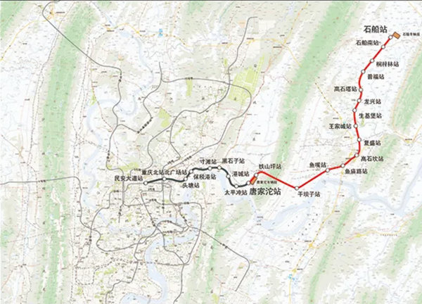 重庆轨道4号线线路图