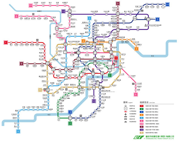重庆地铁线路图