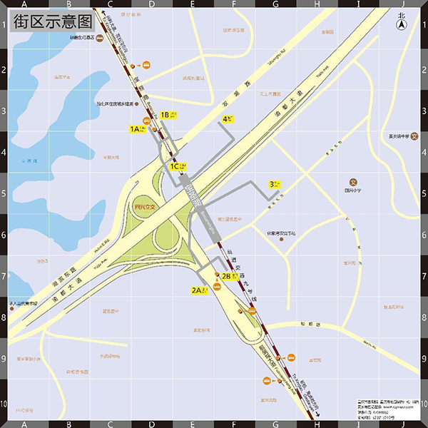 宝圣湖站街区示意图