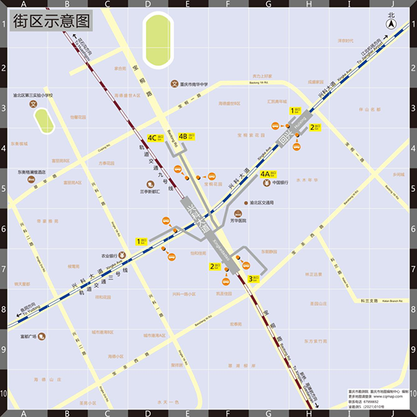 兴科大道站街区示意图