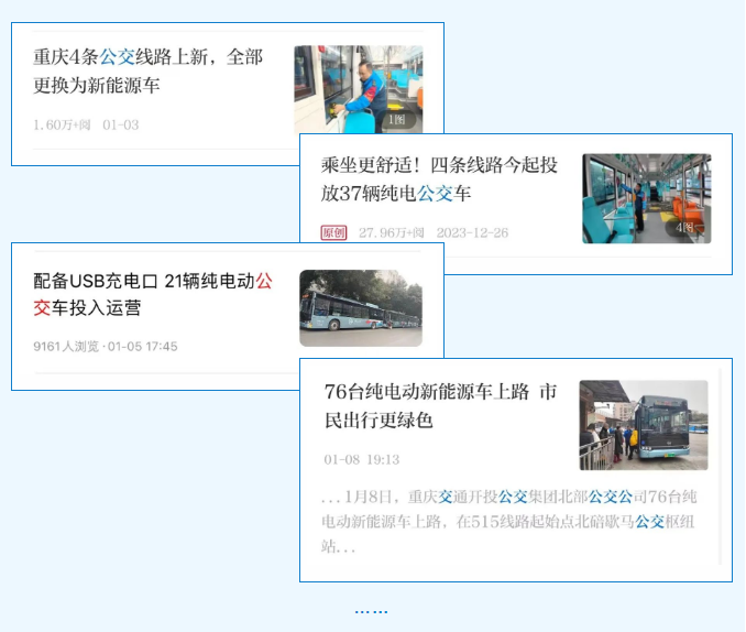 2024重庆新公交车辆投放消息好评