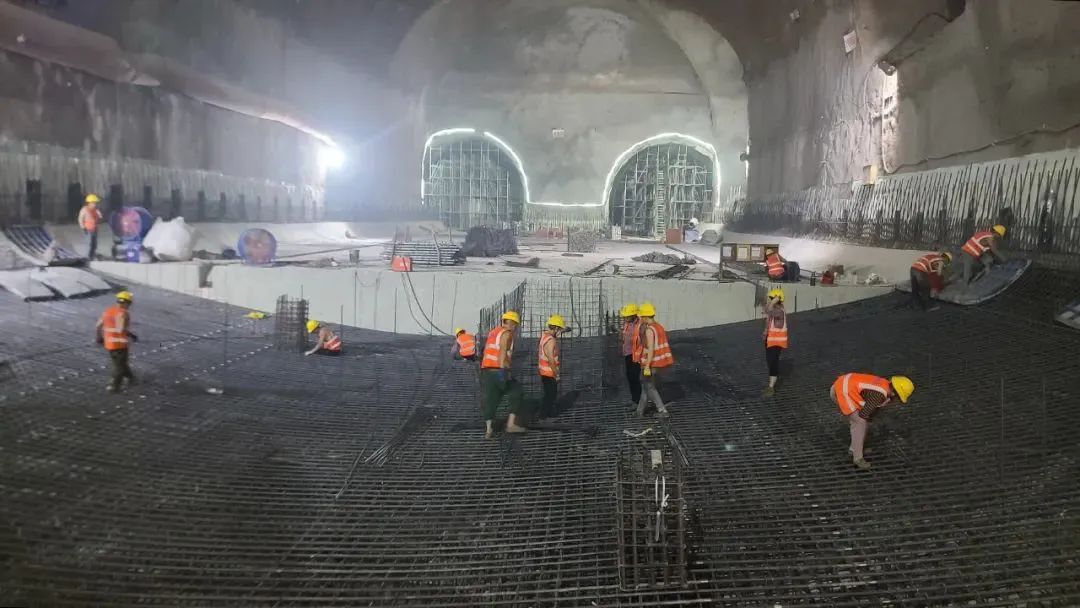 重庆地铁18号线北延伸段建设现场 