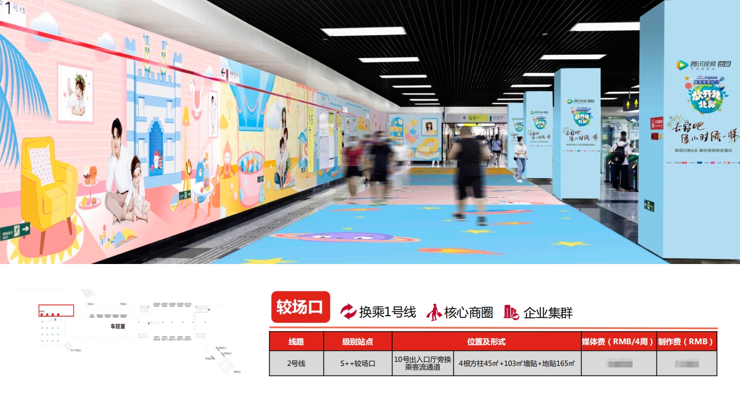 地铁通道广告投放