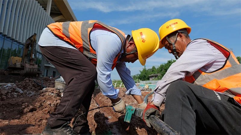 重庆地铁璧铜线建设现场