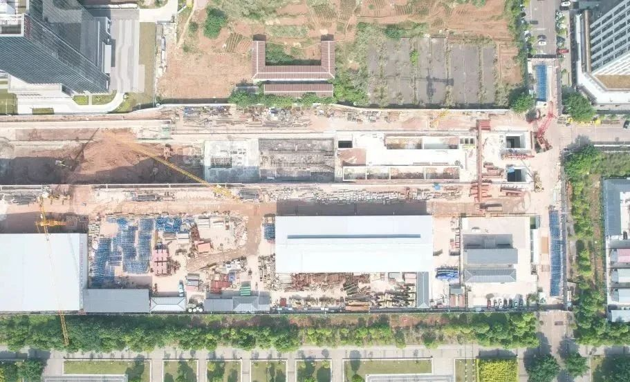 重庆地铁7号线一期建设现场