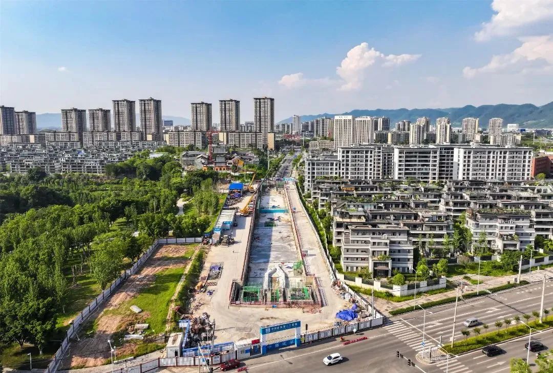 重庆地铁7号线一期项目建设现场