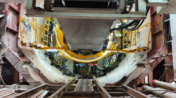 重庆地铁7号线一期建设现场